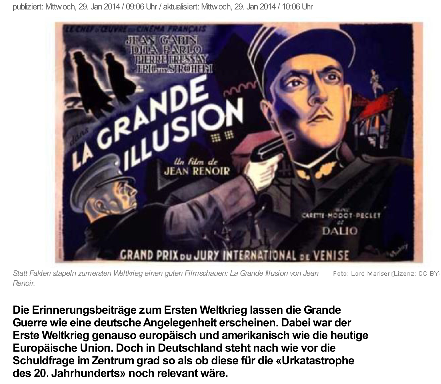 news.ch - La grande Illusion . Von Regula Stämpfli - Dschungelb