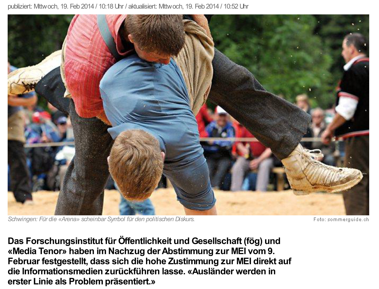 news.ch - Medien reden gerne SVP. Von Regula Stämpfli - Dschung